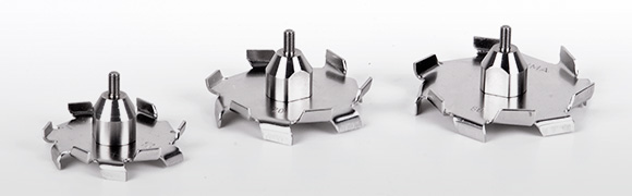 Heavy duty stainless steeldispersion impellers with huband external screw 5 mm