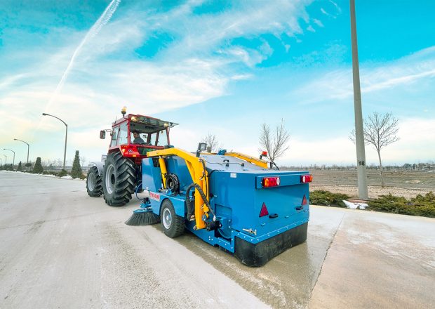 Heavy equipment working on an outdoor site